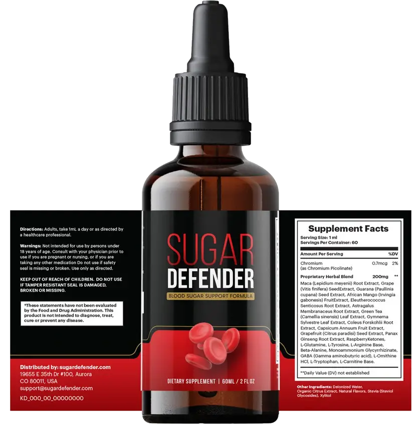 sugar defender label